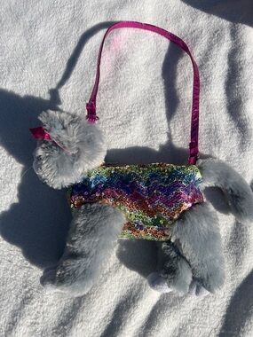 Poochie and co Sequin kitten Shoulder Bag